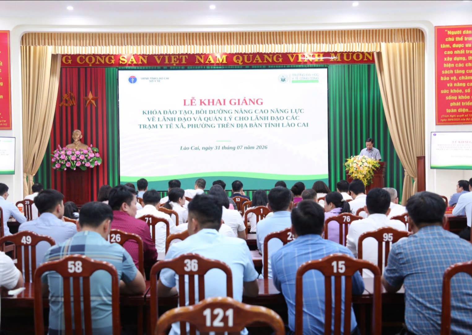 Khai giảng khóa đào tạo nâng cao năng lực quản lý đầu tiên dành cho lãnh đạo Trạm Y tế tại Lào Cai