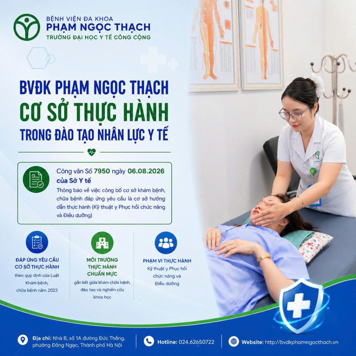 Bệnh viện Đa khoa Phạm Ngọc Thạch được công bố hướng dẫn thực hành Kỹ thuật y Phục hồi chức năng