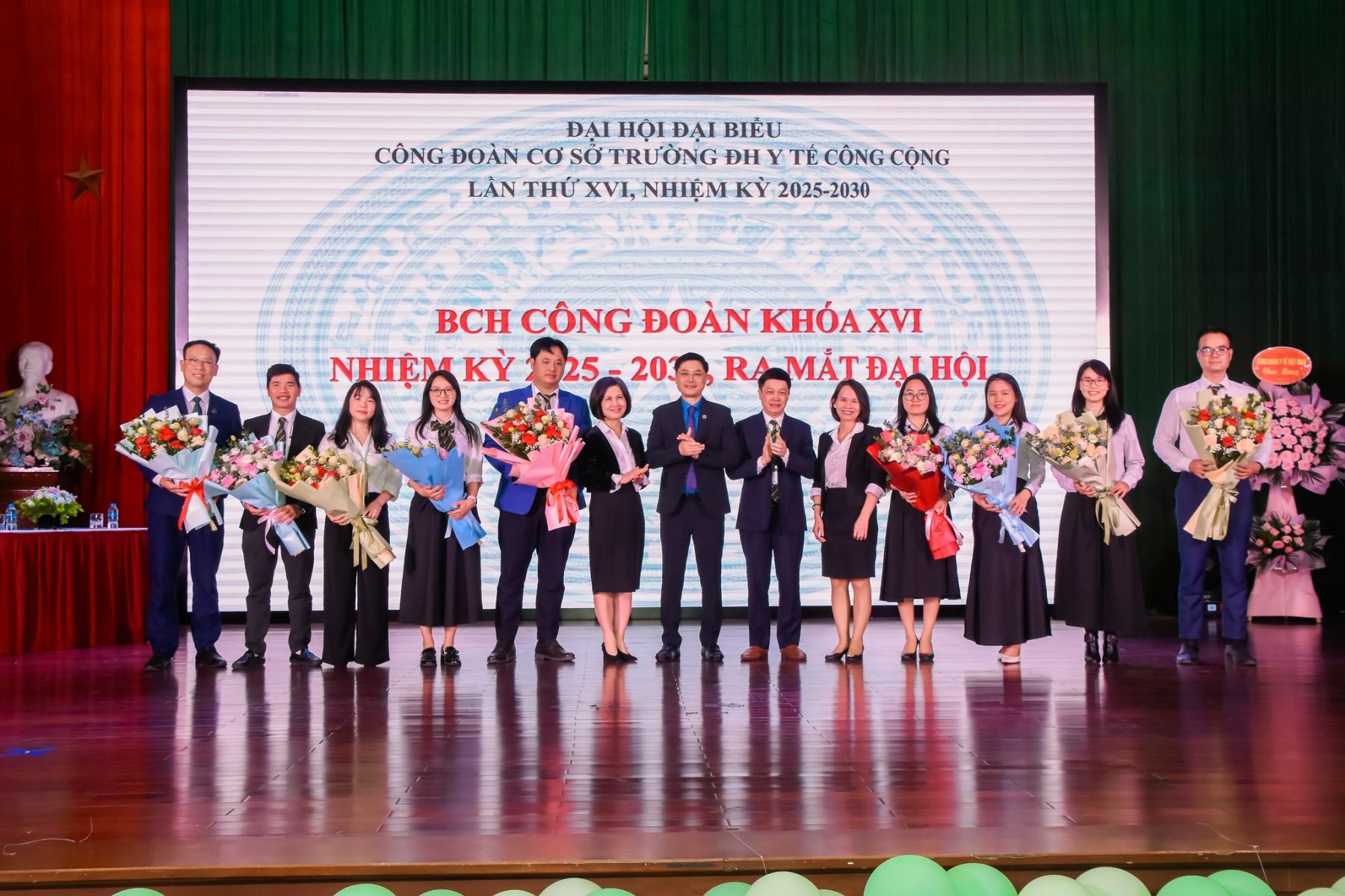 Công đoàn Trường Đại học Y tế công cộng tổ chức thành công Đại hội Công đoàn cơ sở lần thứ XVI, nhiệm kỳ 2025-2030