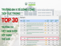 Trường Đại học Y tế công cộng vinh dự tiếp tục nằm trong Top 30 các trường đại học Việt Nam được xếp hạng thế giới