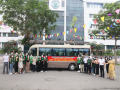 Các cán bộ giảng viên và sinh viên trường Đại học Y tế công cộng đã lên đường chi viện tâm dịch Bắc Giang