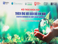 Hội thảo khoa học " Thích ứng với Biến đổi khí hậu"